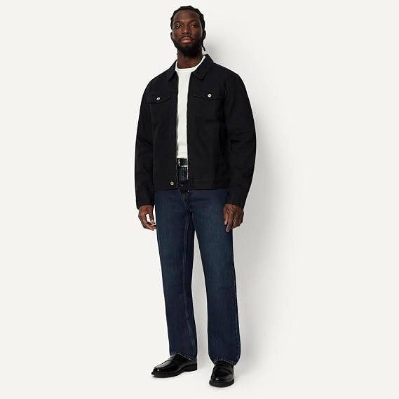 Black Zip-Up Jacket obraz 4